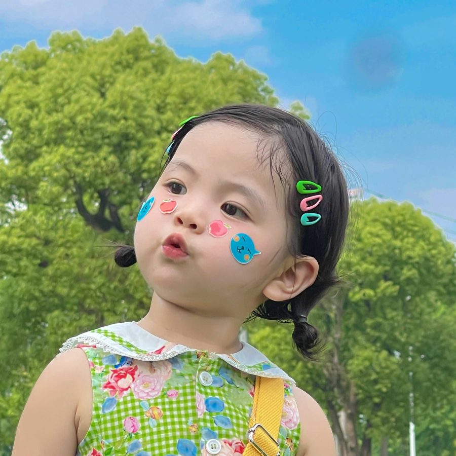 可爱森系穿裙子的小女孩闺蜜头像_7
