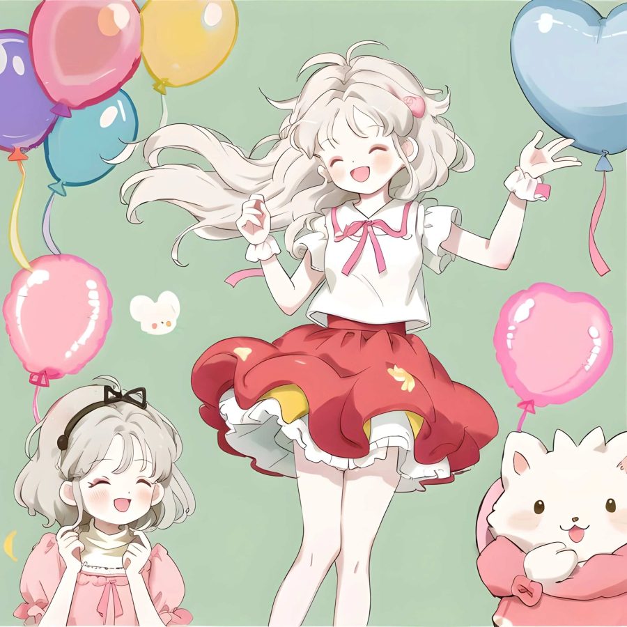 治愈系爱笑女孩百变小樱动漫头像 魔卡少女樱AI绘画头像_8
