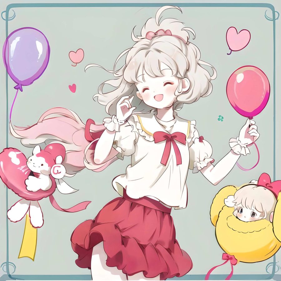 治愈系爱笑女孩百变小樱动漫头像 魔卡少女樱AI绘画头像_12