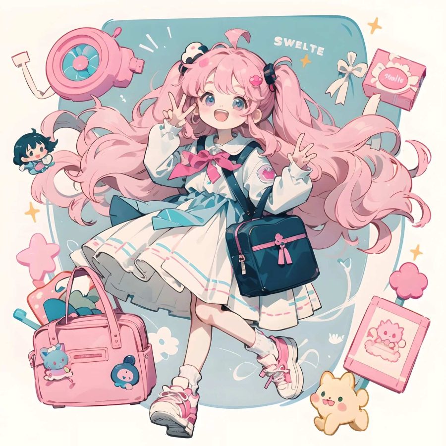 治愈系爱笑女孩百变小樱动漫头像 魔卡少女樱AI绘画头像_2