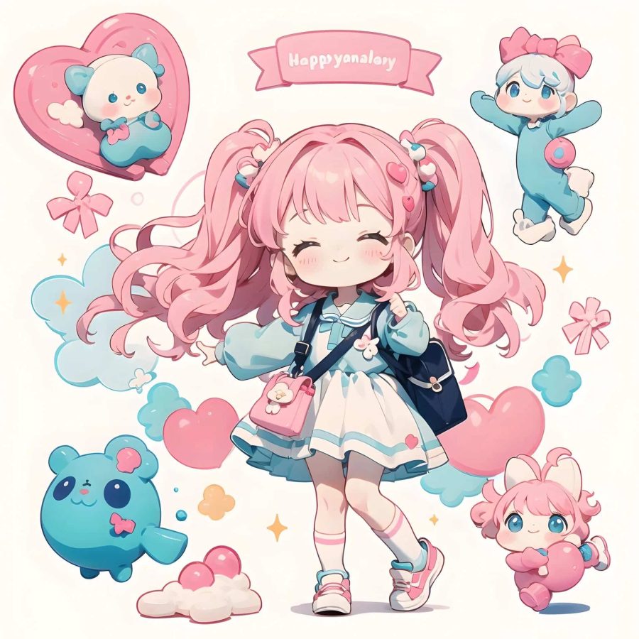 治愈系爱笑女孩百变小樱动漫头像 魔卡少女樱AI绘画头像_6