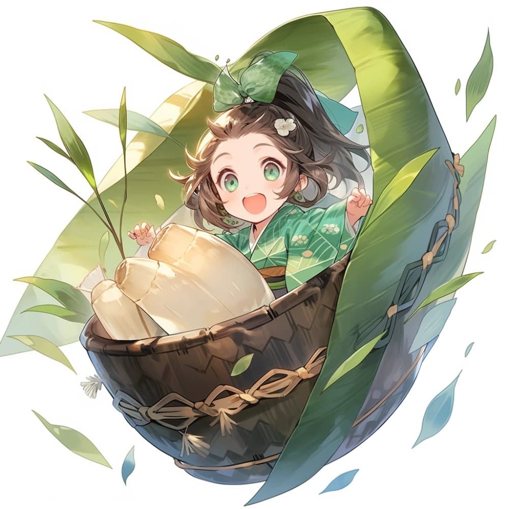 端午节男女卡通粽子元素可爱头像_2