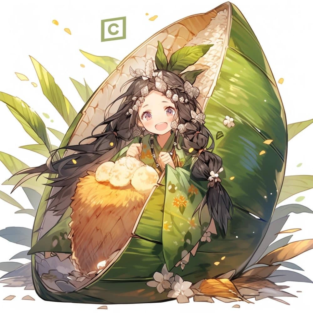 端午节男女卡通粽子元素可爱头像_4