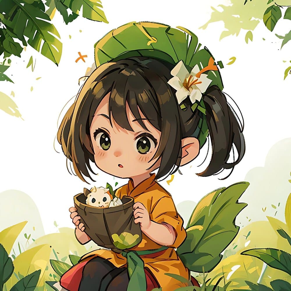 端午节男女卡通粽子元素可爱头像_13