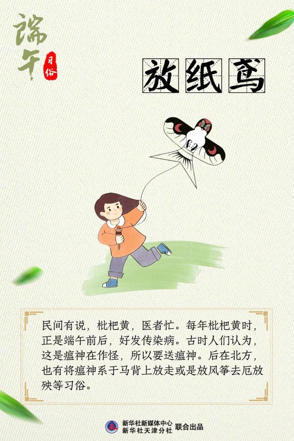 端午节习俗图鉴 包粽子、赛龙舟、挂艾草、放纸鸢、系五色丝线_4