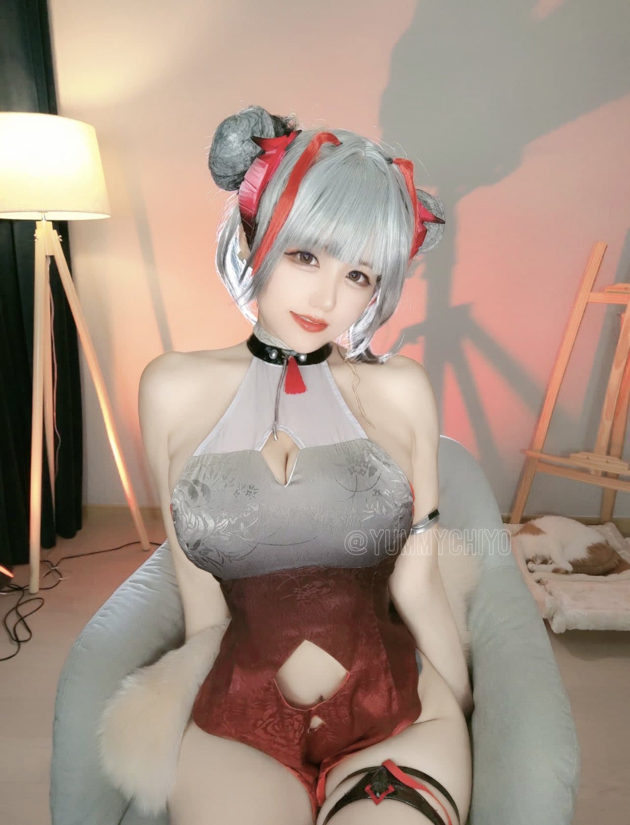 B站网红cosplay女神小仓千代写真图片_2