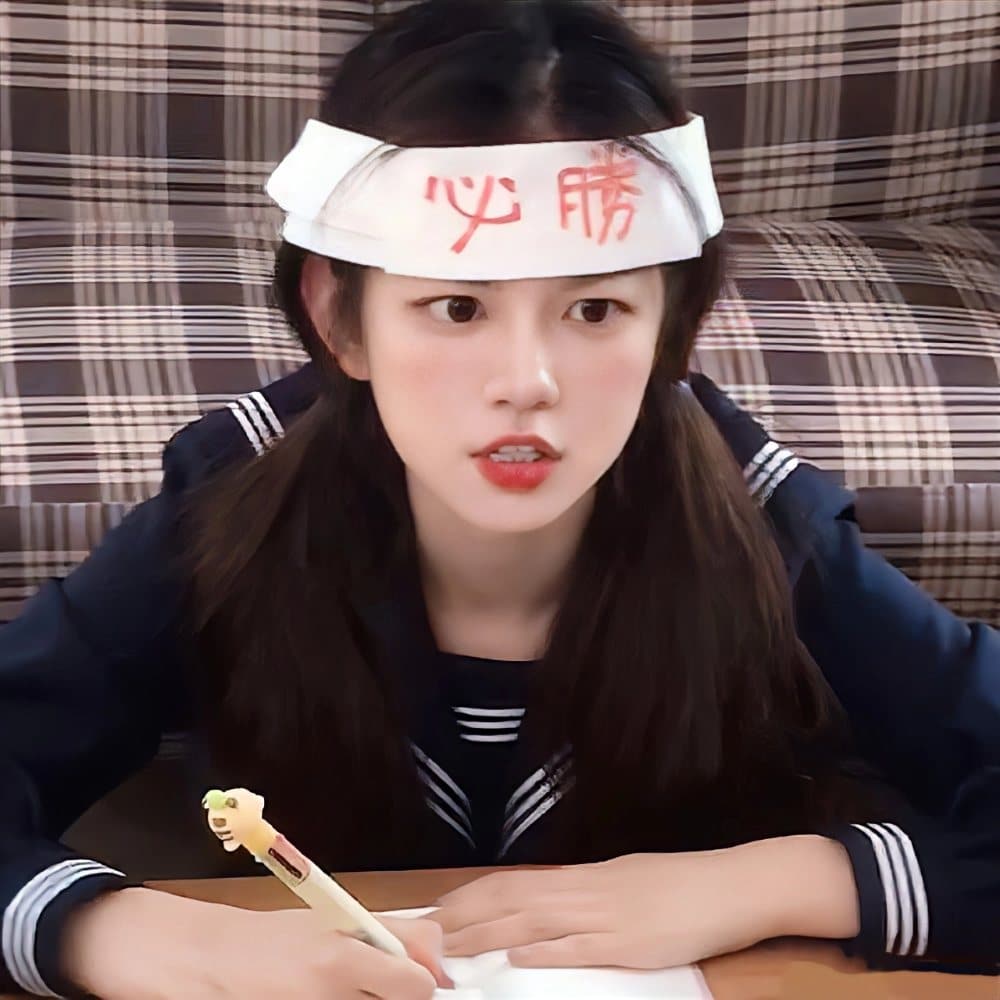 认真学习学霸女生头像，学霸头像可爱_13