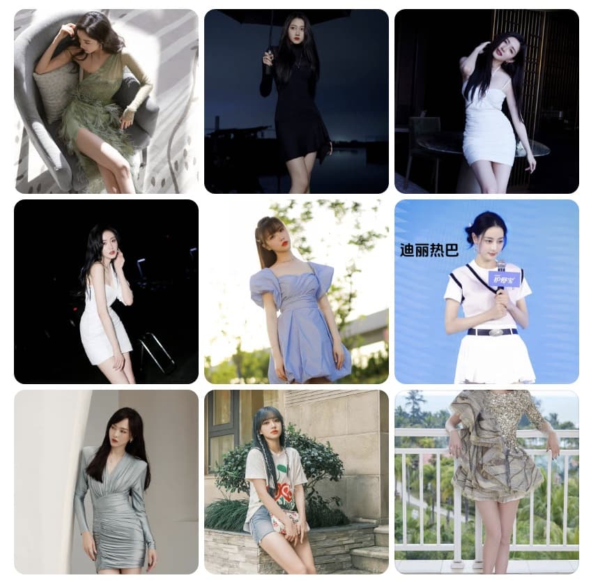 内娱公认的大美腿明星图片欣赏_1