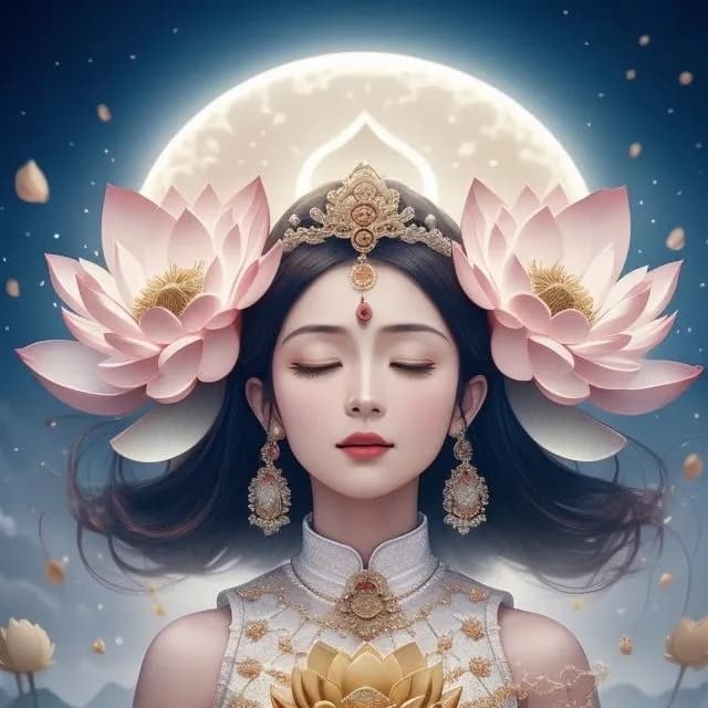 女人用什么头像运气旺？答案是莲花头像！_9