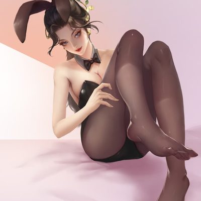 二次元貂蝉的兔子好软水好多图片