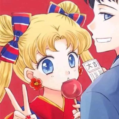 一男一女红色情侣头像，情头一男一女红色系