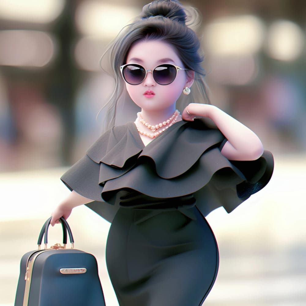 网上最火的小胖妞头像,Ai小胖妞微信头像图片_21
