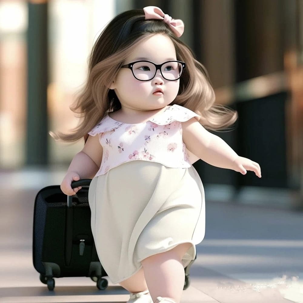 网上最火的小胖妞头像,Ai小胖妞微信头像图片_33