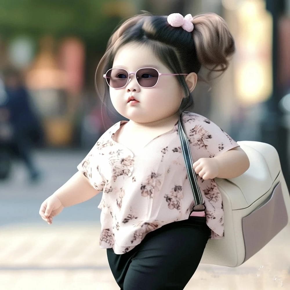 网上最火的小胖妞头像,Ai小胖妞微信头像图片_38