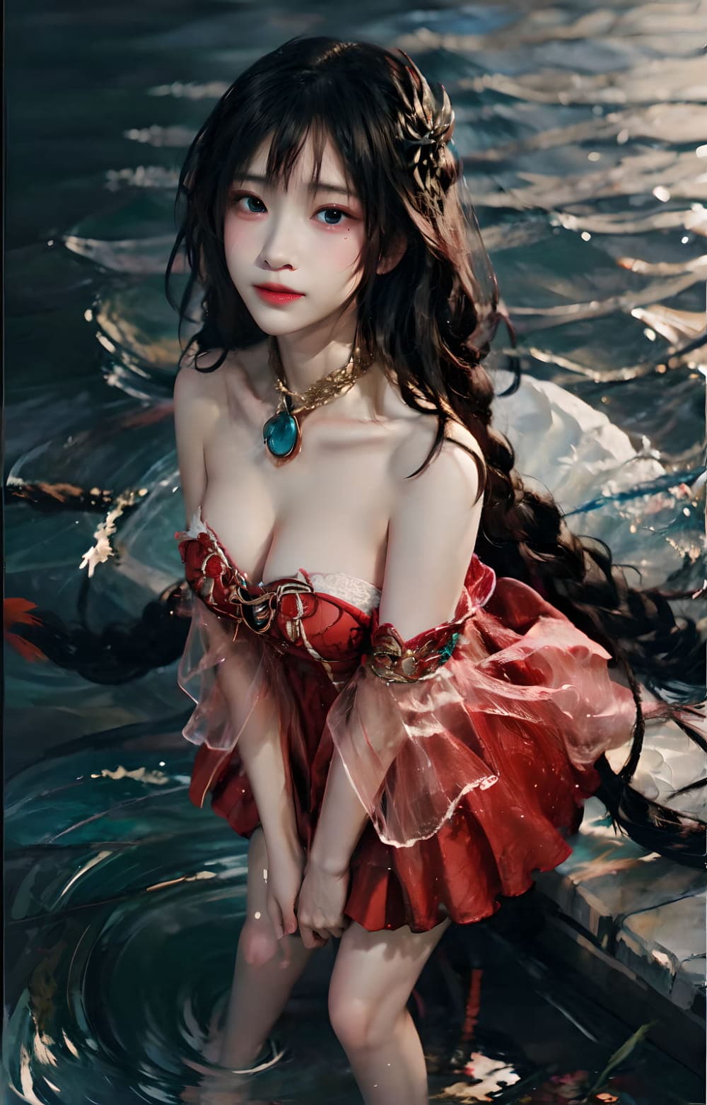 王者荣耀大乔真人版AI绘制图片_1