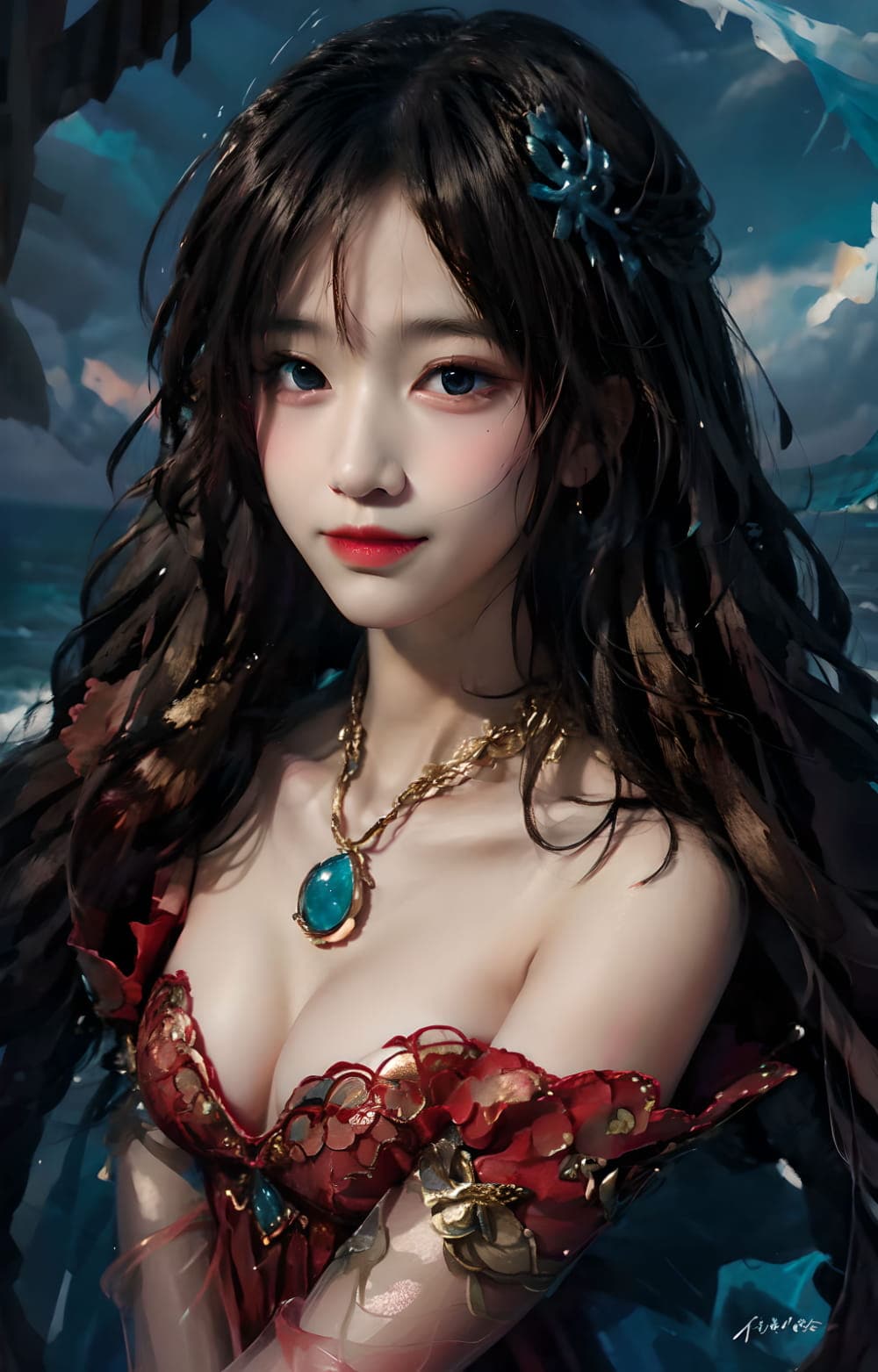 王者荣耀大乔真人版AI绘制图片_15