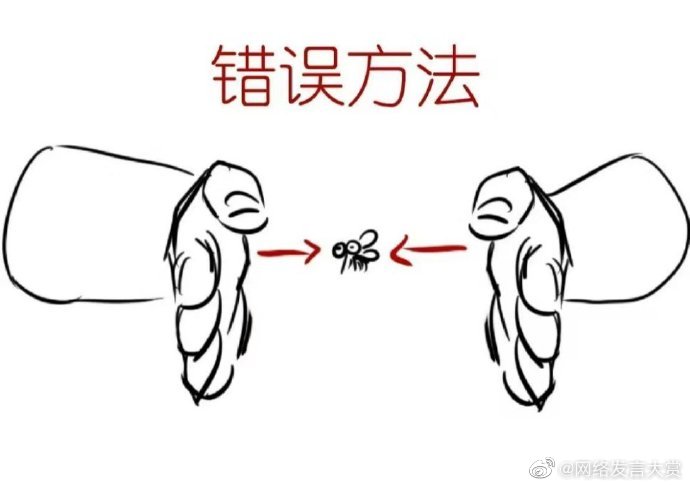 打蚊子的正确方法图片演示，打不到蚊子的原因_1