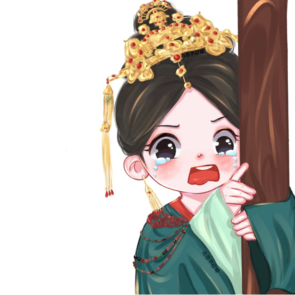 长风渡白敬亭宋轶Q版古装卡通风情侣头像_3