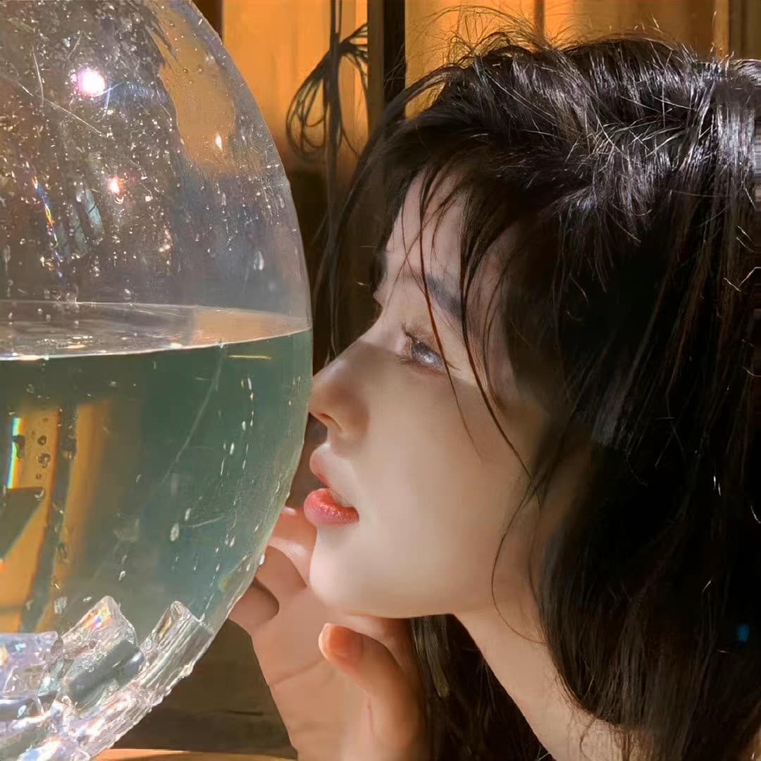 𝙒𝙚𝘾𝙝𝙖𝙩氛围感女生真人头像，超可爱有氛围感的女生头像_14