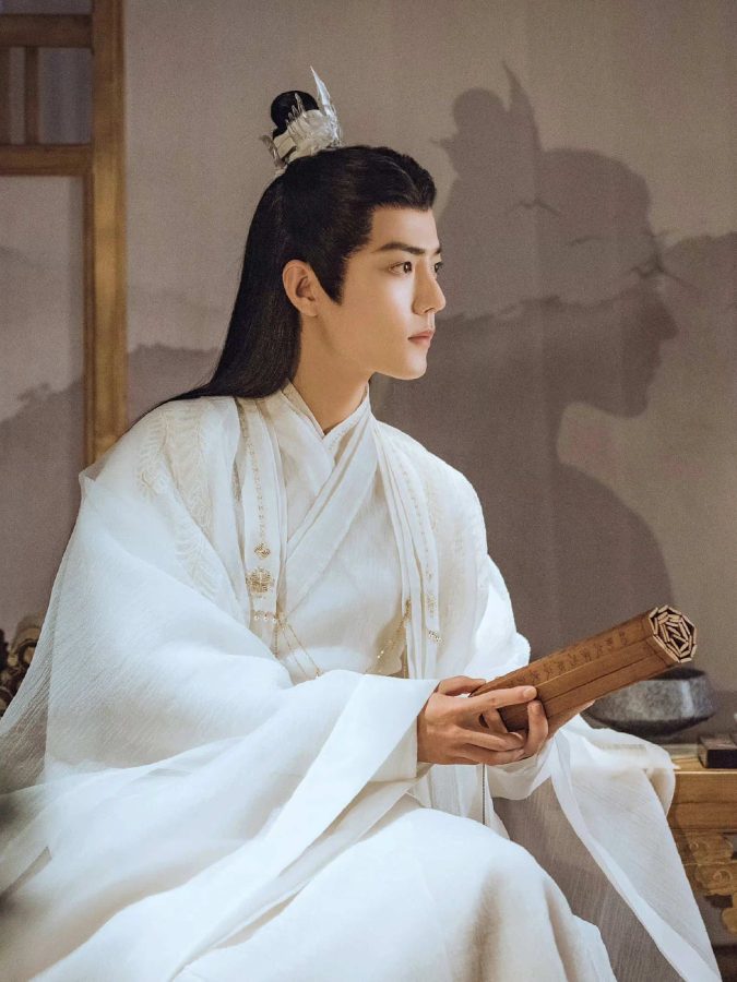 《玉骨遥》时影肖战古装高清微信头像图片 白衣大神官时影头像_2