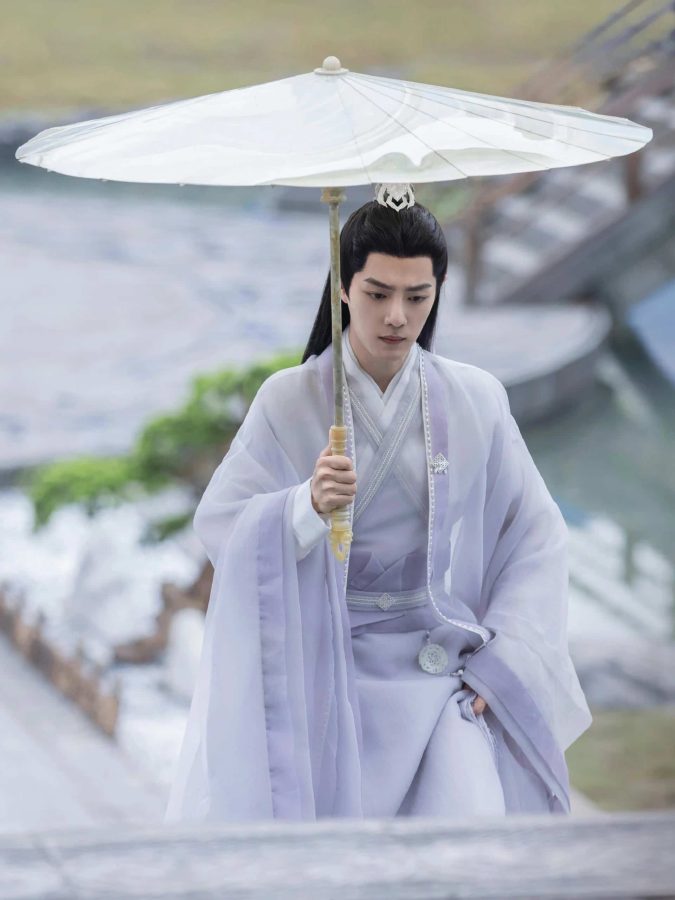 《玉骨遥》时影肖战古装高清微信头像图片 白衣大神官时影头像_3
