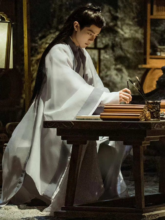 《玉骨遥》时影肖战古装高清微信头像图片 白衣大神官时影头像_4