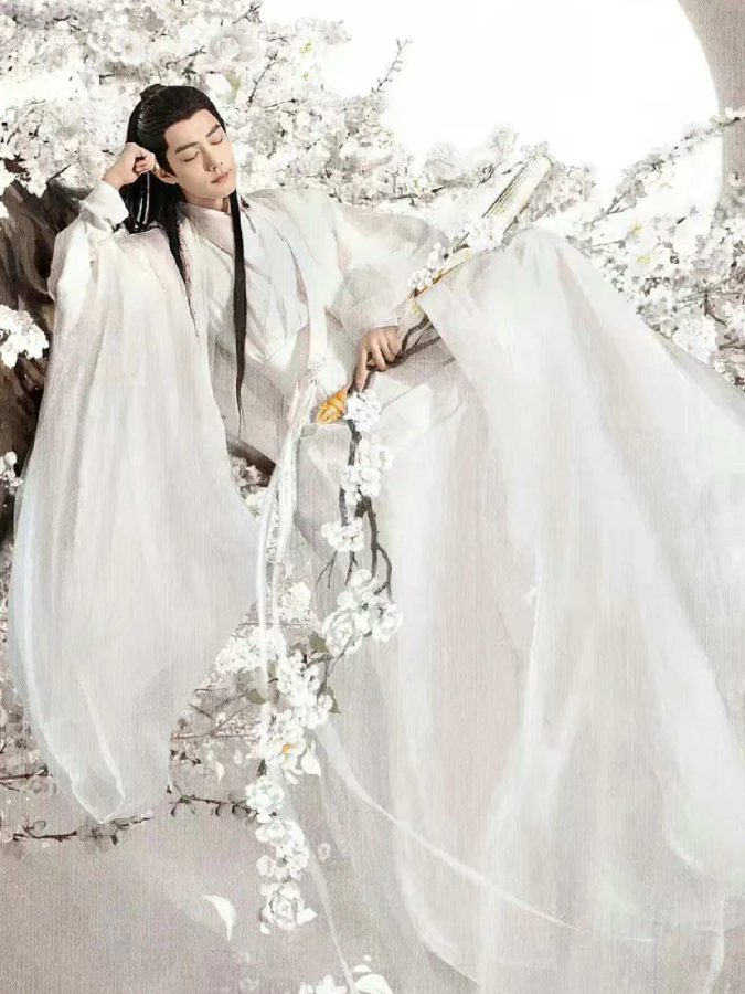 《玉骨遥》时影肖战古装高清微信头像图片 白衣大神官时影头像_5