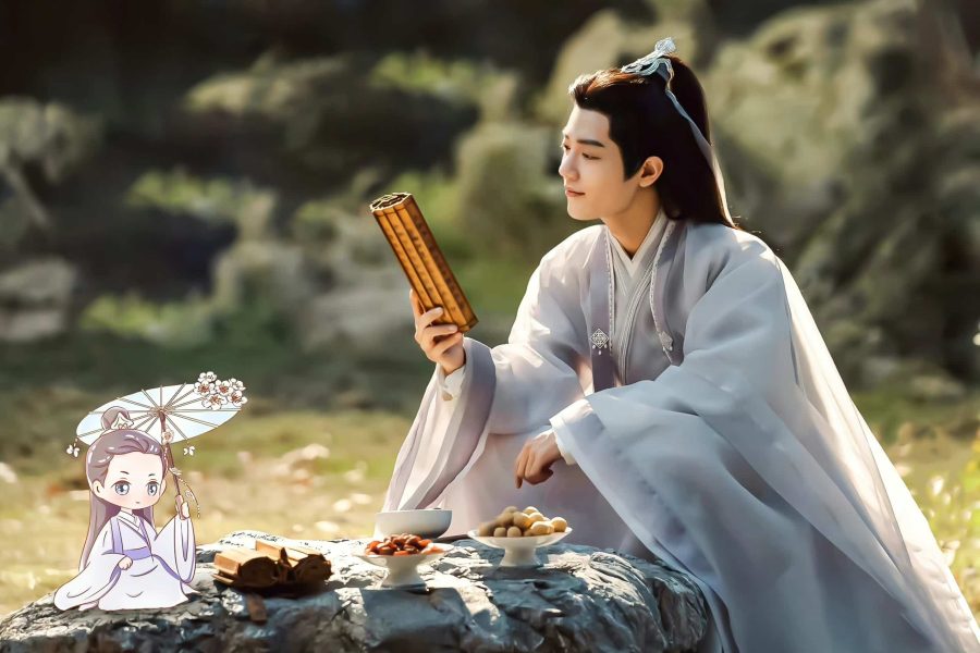 《玉骨遥》时影肖战古装高清微信头像图片 白衣大神官时影头像_6