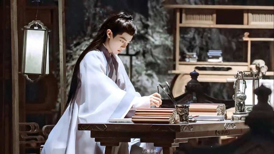 《玉骨遥》时影肖战古装高清微信头像图片 白衣大神官时影头像_7