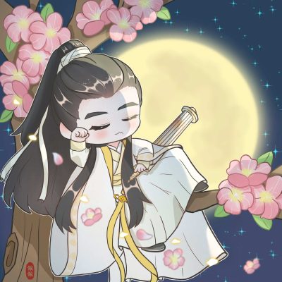 《玉骨遥》肖战时影Q版人物萌图微信头像 肖战古装漫画形象头像