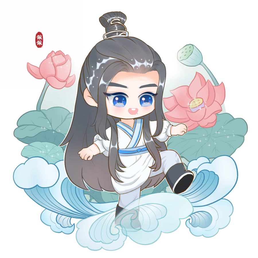 《玉骨遥》肖战时影Q版人物萌图微信头像 肖战古装漫画形象头像_4