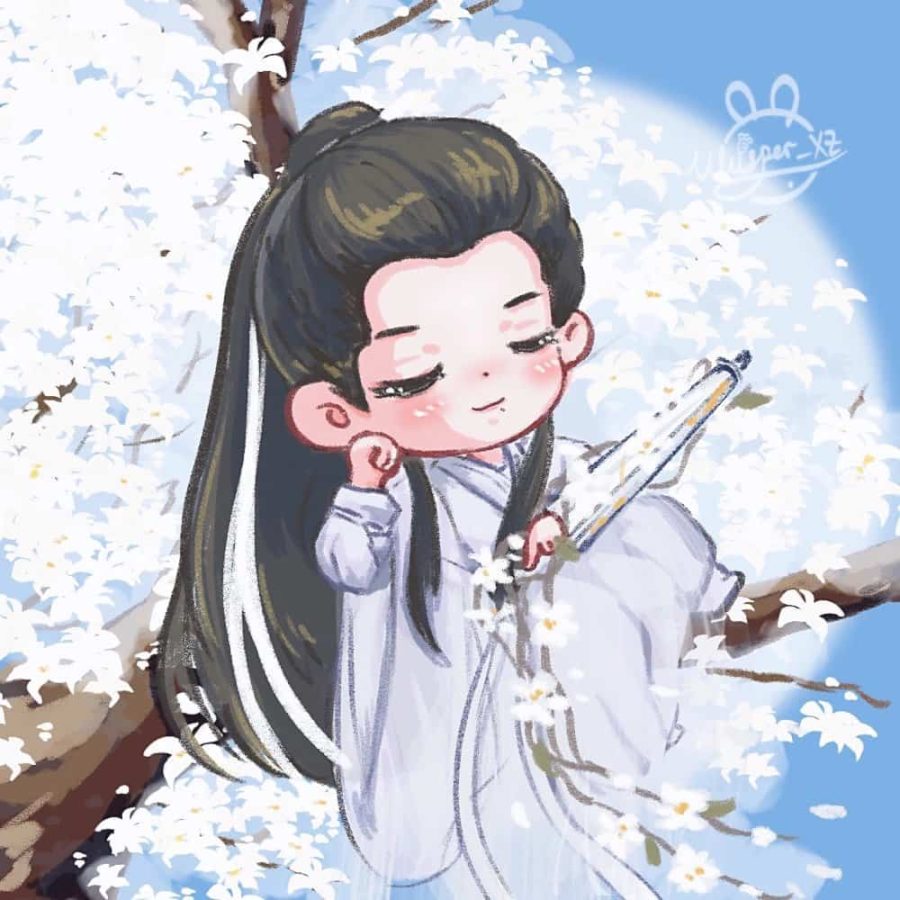 《玉骨遥》肖战时影Q版人物萌图微信头像 肖战古装漫画形象头像_5