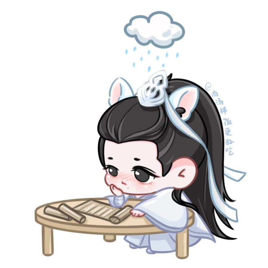 《玉骨遥》肖战时影Q版人物萌图微信头像 肖战古装漫画形象头像_6