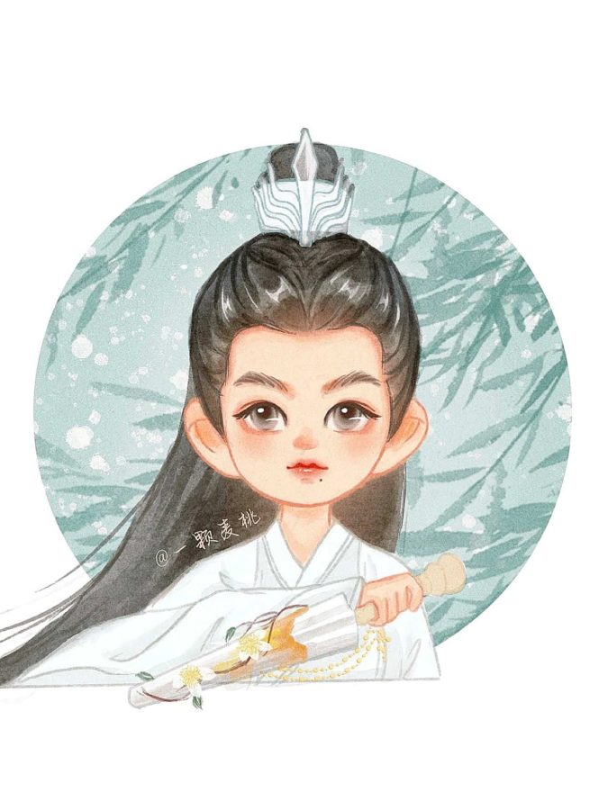 《玉骨遥》肖战时影Q版人物萌图微信头像 肖战古装漫画形象头像_9