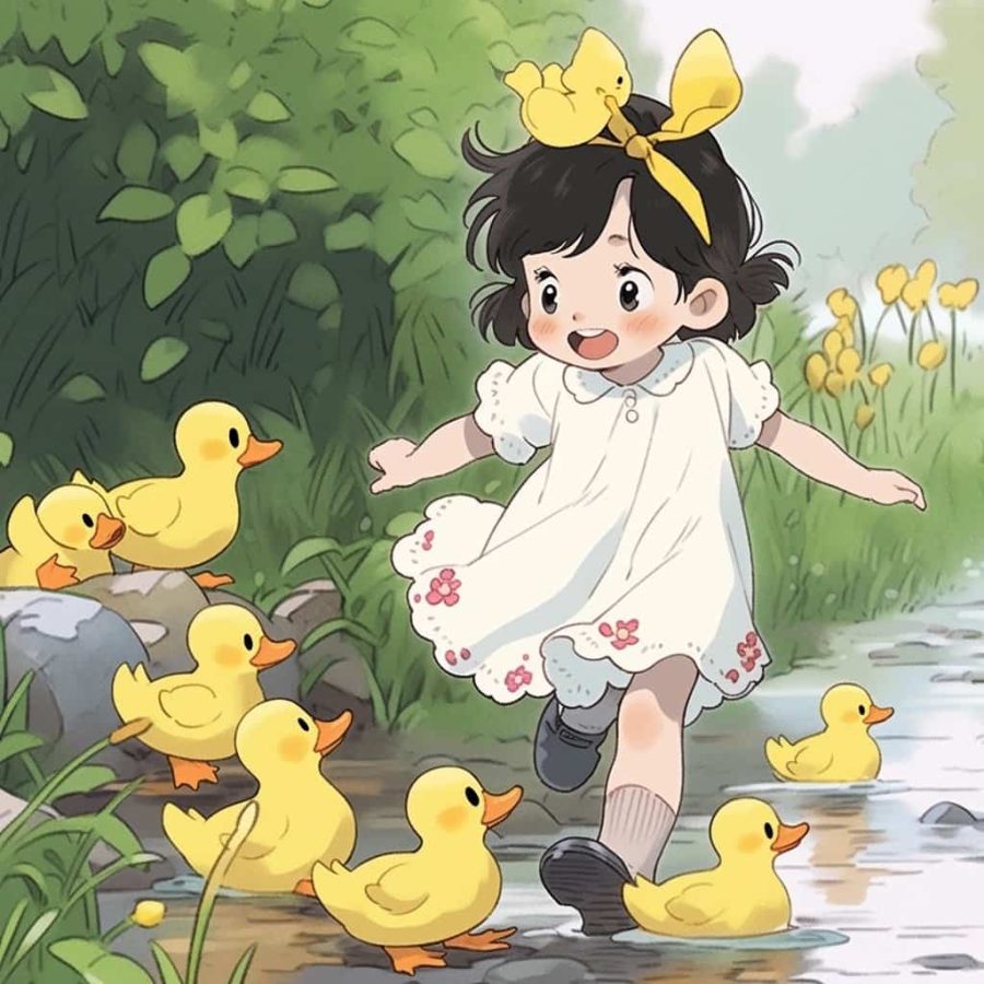 佛系少女不容易撞又很治愈的女生头像 AI绘画旧漫可爱女孩头像_12