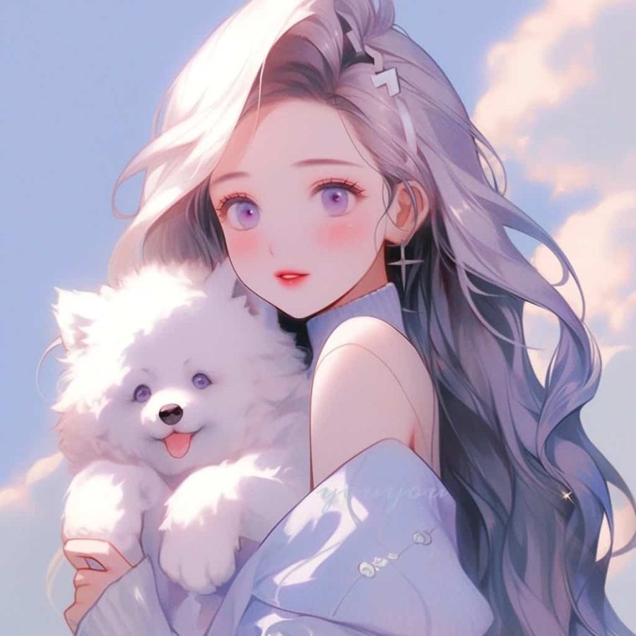 治愈系女孩和猫可爱女生头像 温柔旧漫多色闺蜜头像_22