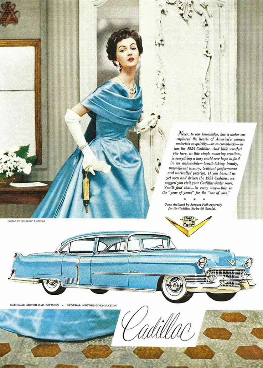 50年代凯迪拉克广告图片,50年代的美国女人_7