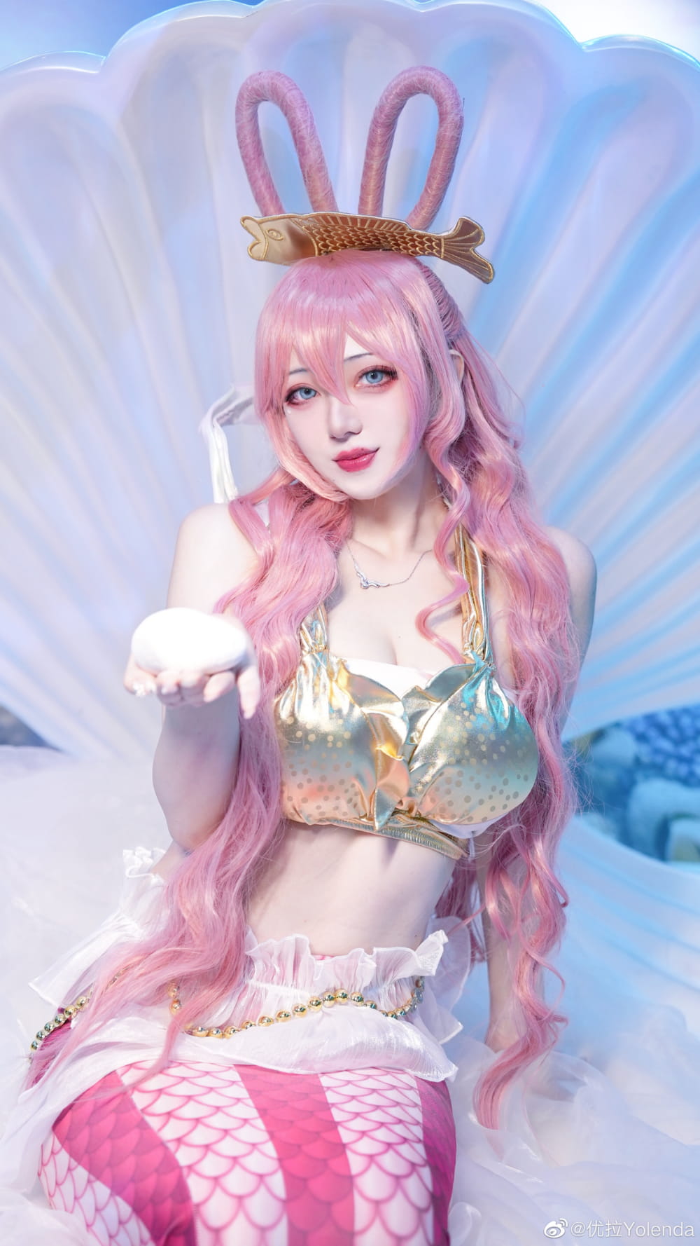 优拉Yolenda cosplay 海贼王白星  人鱼公主  美人鱼_1