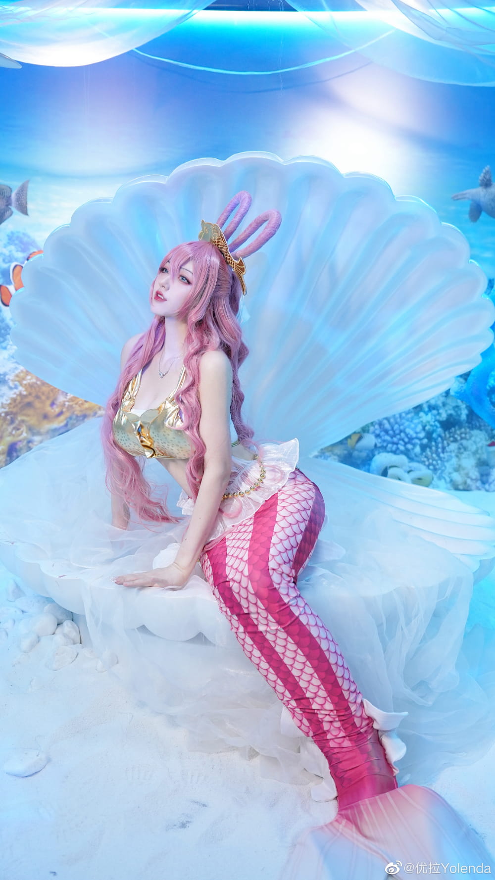 优拉Yolenda cosplay 海贼王白星  人鱼公主  美人鱼_2