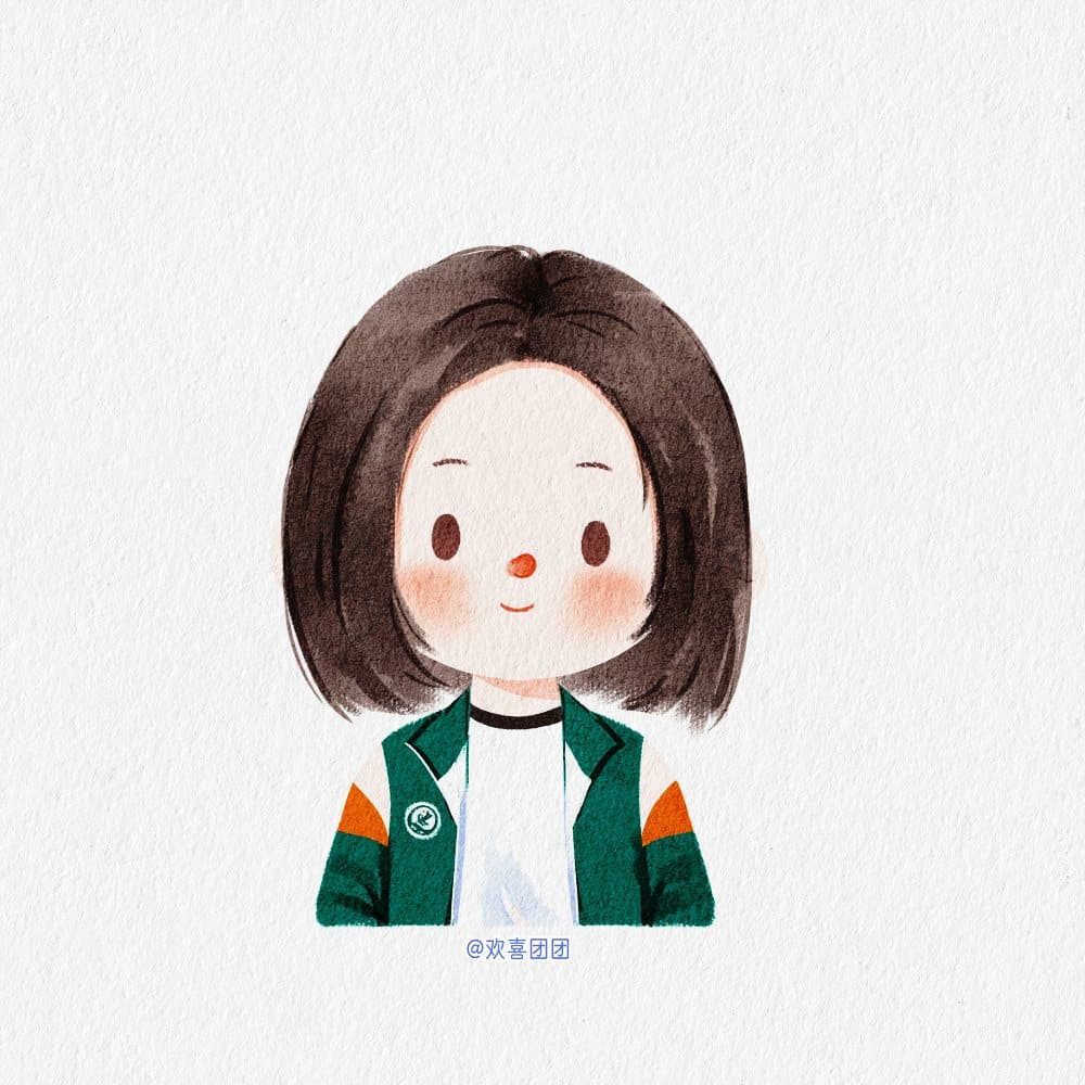 《追光的日子》王源任敏情侣手绘头像,任真高远情侣头像_1