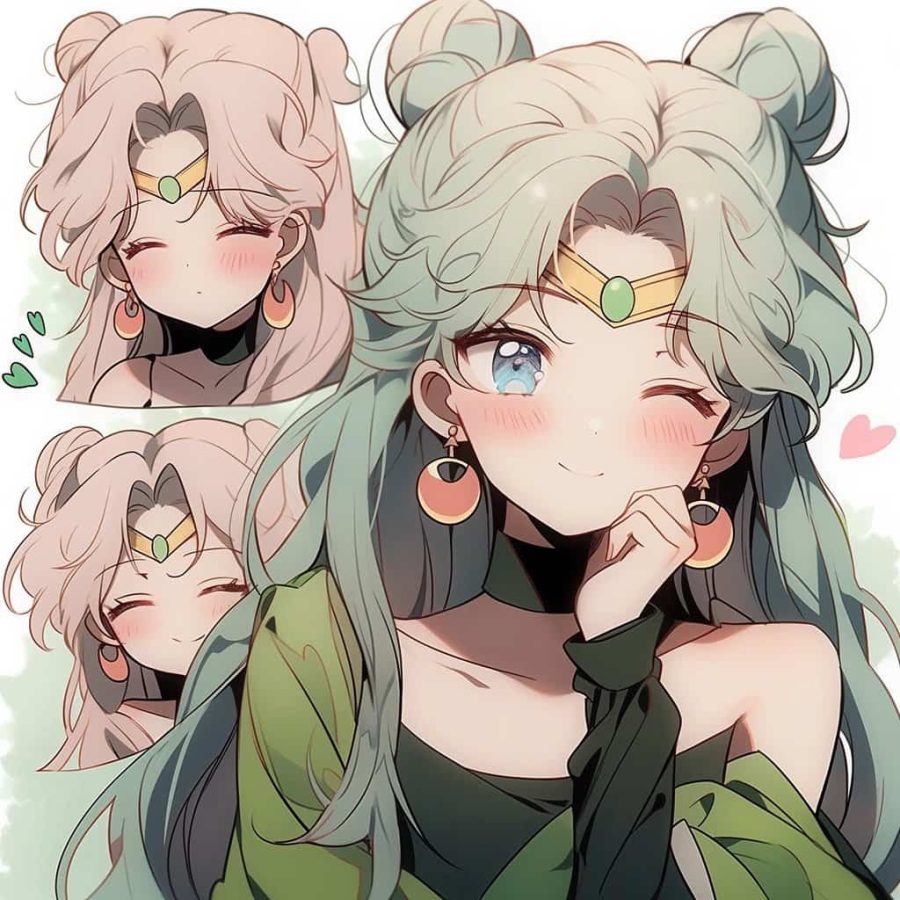 旧漫美少女战士水冰月女生头像 AI绘画动漫美女头像_5
