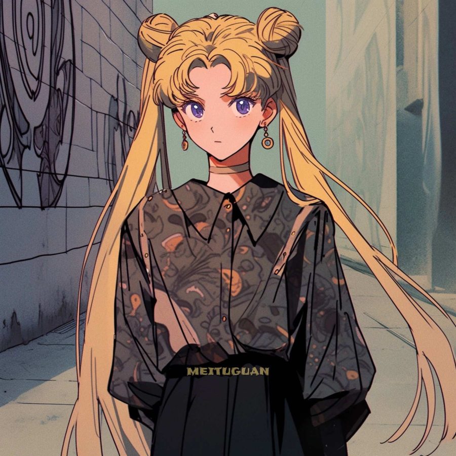 旧漫美少女战士水冰月女生头像 AI绘画动漫美女头像_12
