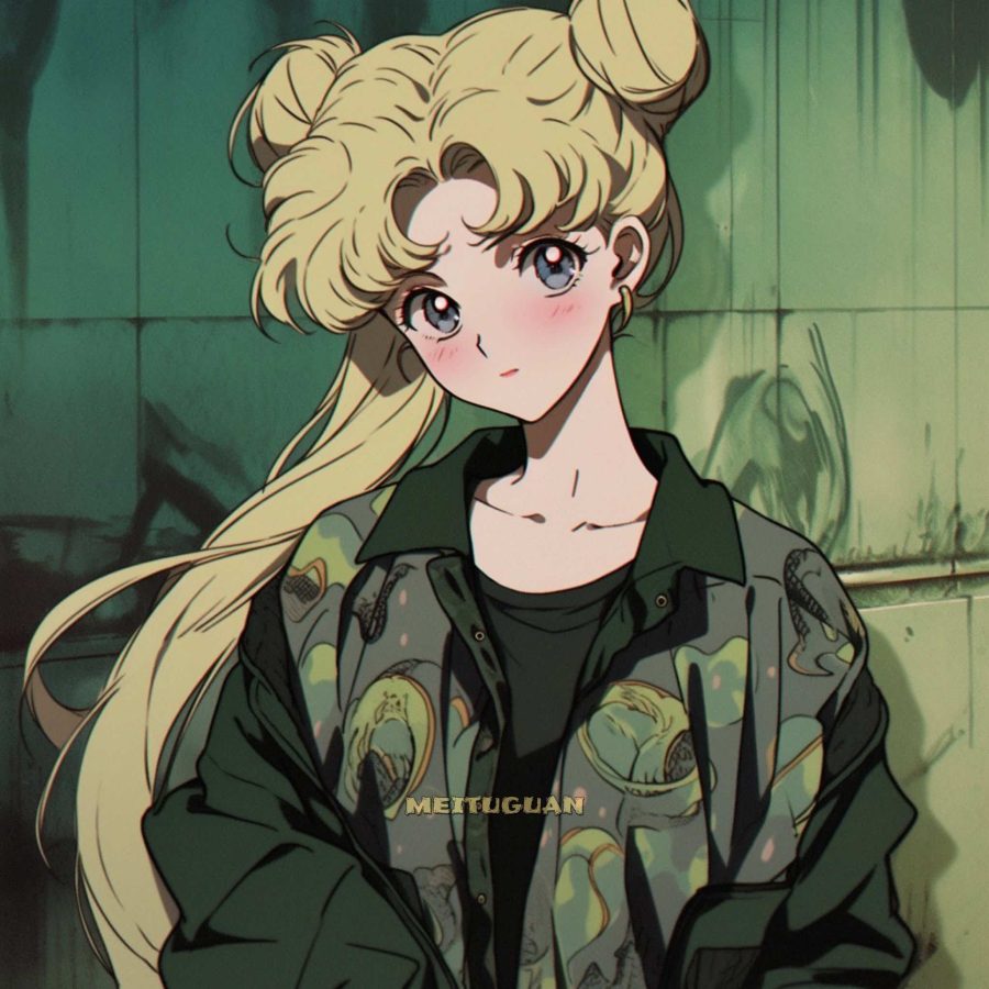 旧漫美少女战士水冰月女生头像 AI绘画动漫美女头像_13