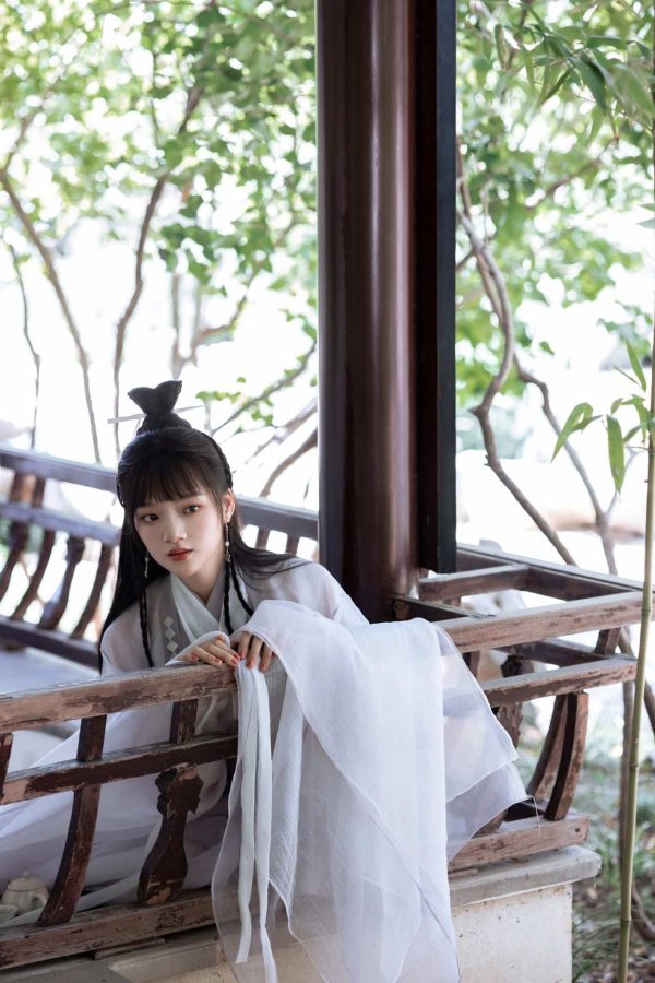 肖战任敏主演《玉骨遥》朱颜古风白衣造型女生头像 高清_3