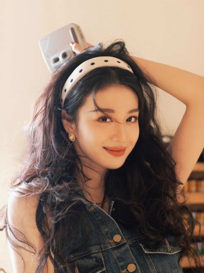 美女明星王楚然复古港风造型高清照片女生头像 气质美女头像_8