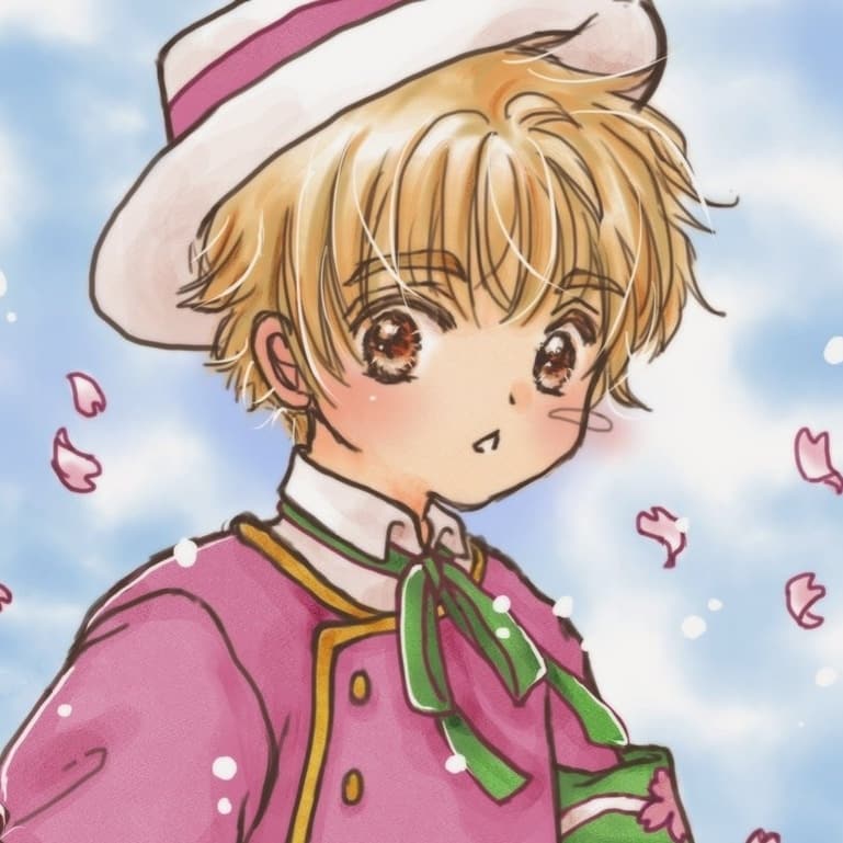 魔卡少女樱手绘情侣头像，樱狼美好小情侣_6