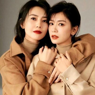 贾静雯高圆圆合照图片，每年都会见几次