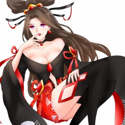 二次元貂蝉的两只兔子好软水好多图片