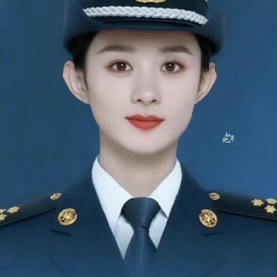 赵丽颖军装照图片 英姿飒爽啊