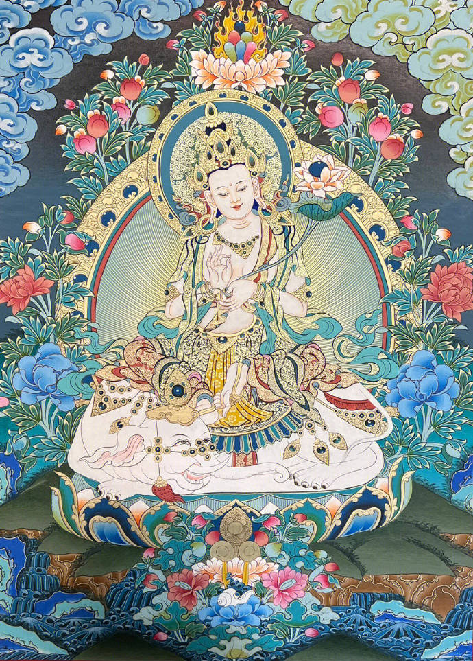 普贤菩萨图片 真的很灵 朋友圈配图_1